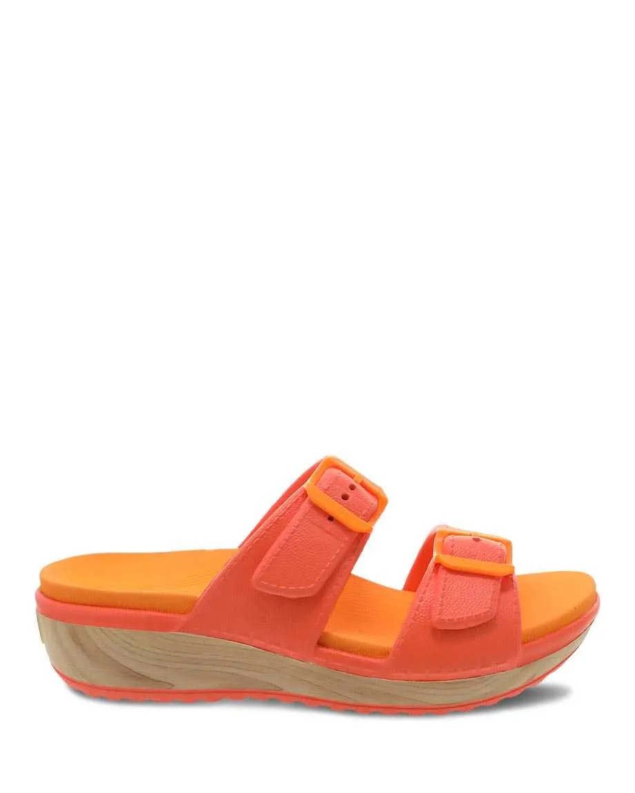 Dansko Womens Kandi Molded Eva Sandal- Orange