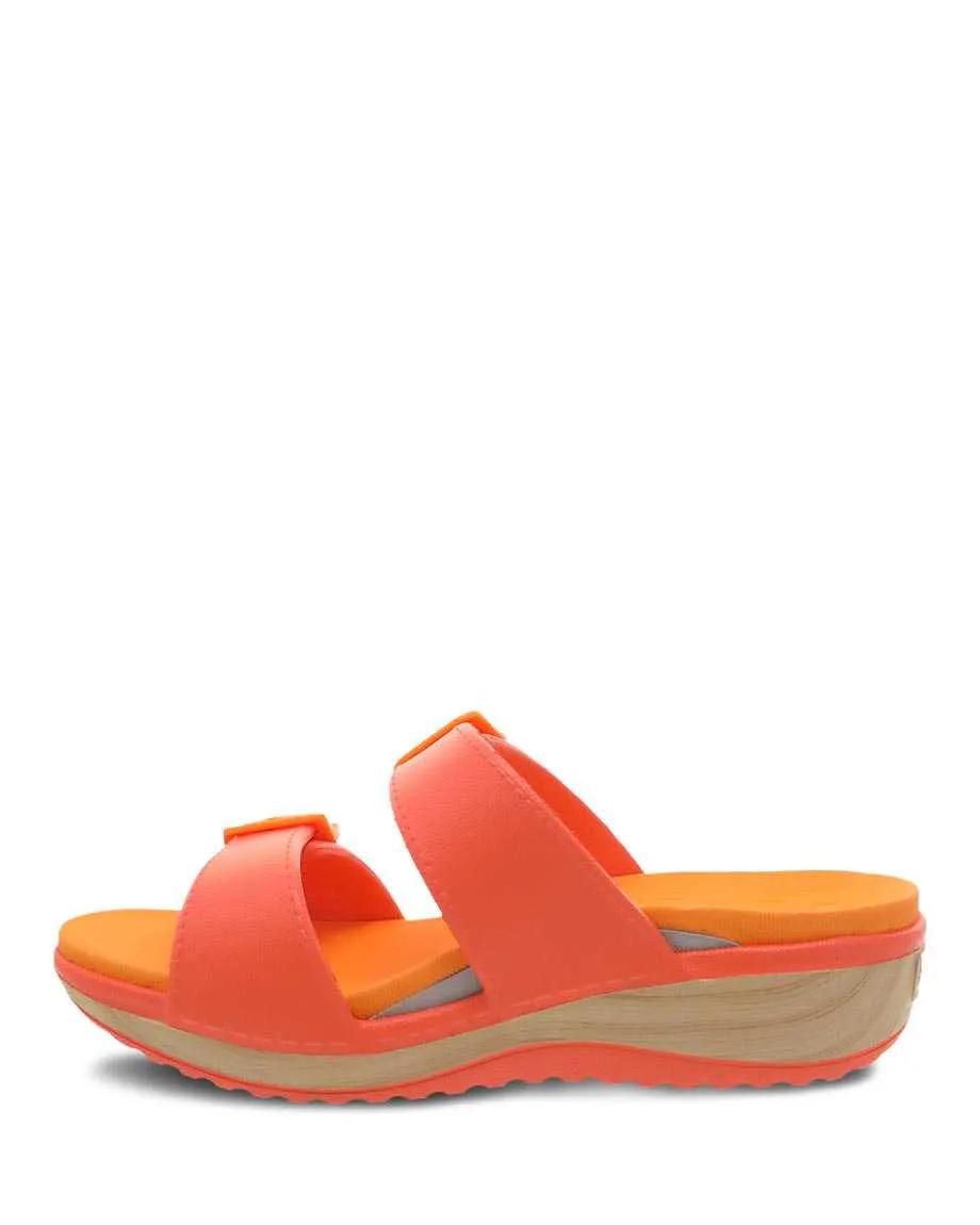 Dansko Womens Kandi Molded Eva Sandal- Orange