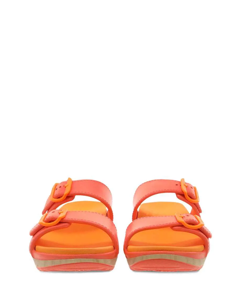 Dansko Womens Kandi Molded Eva Sandal- Orange