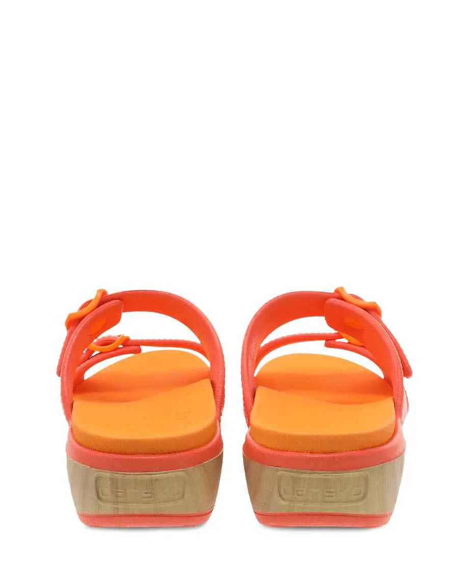 Dansko Womens Kandi Molded Eva Sandal- Orange