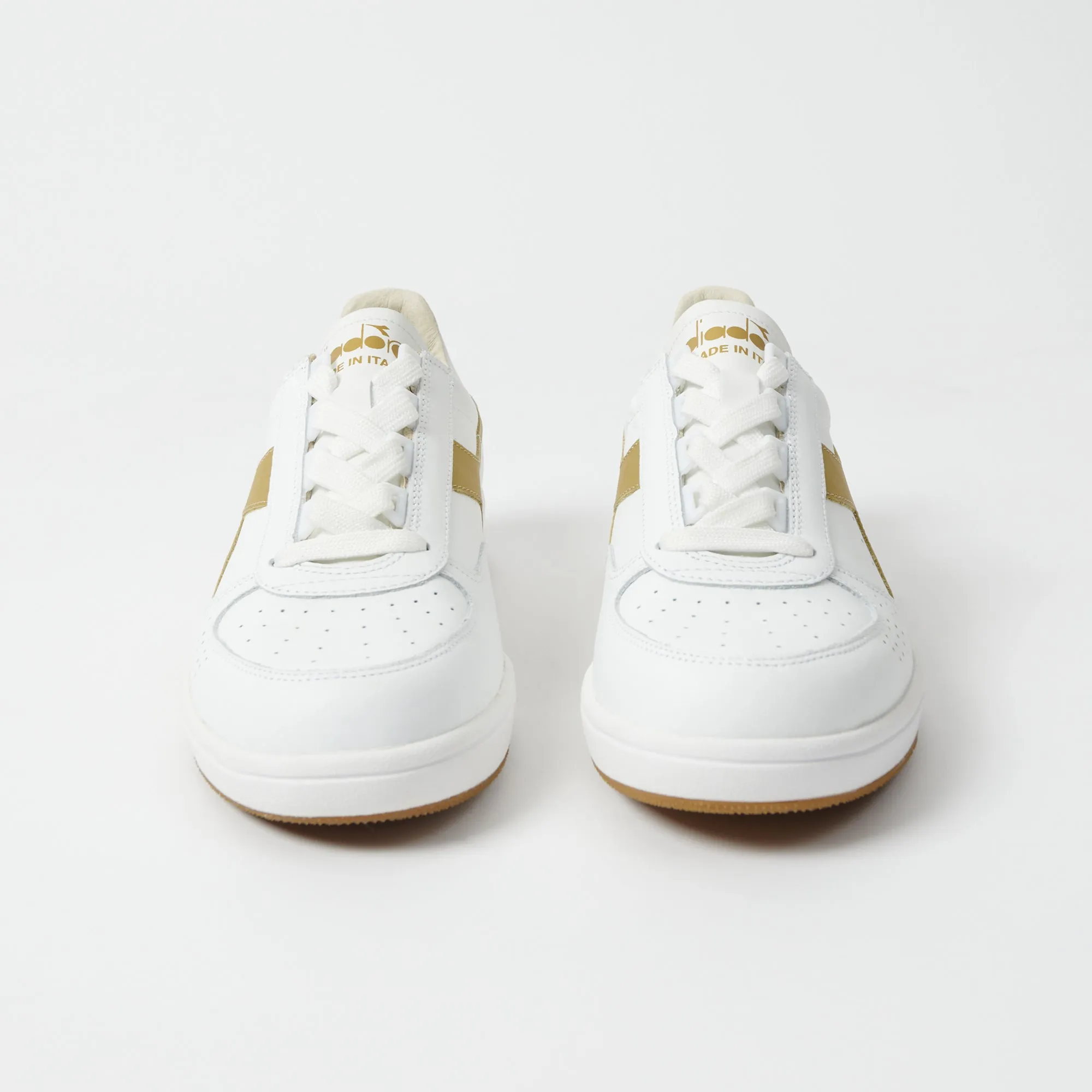 Diadora B.Elite H Italia Sport Sneaker - White/Gold