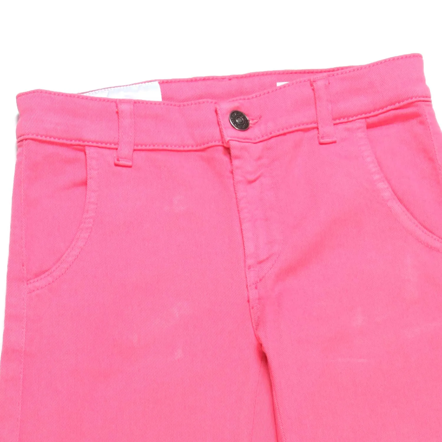 Dondup Fuchsia Flare Loose Fit Jeans For Little And Teen Girls