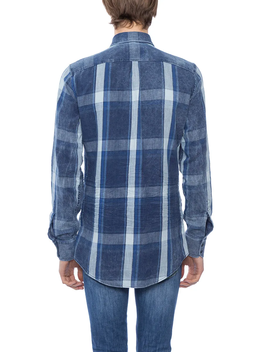 Dsquared2 Checked Denim Shirt