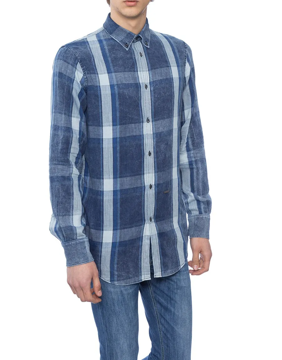 Dsquared2 Checked Denim Shirt