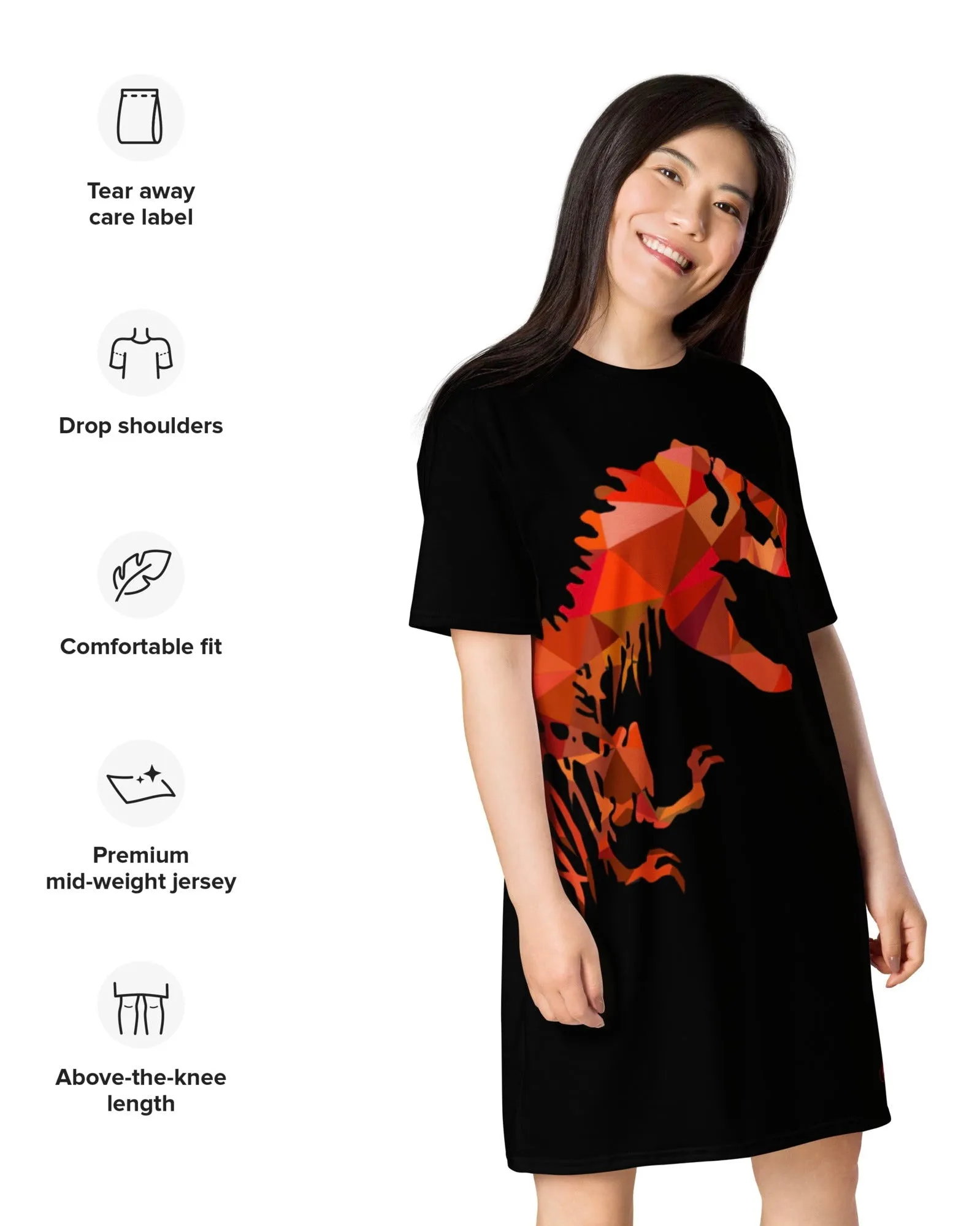 Dubstep Rex T-Shirt Dress