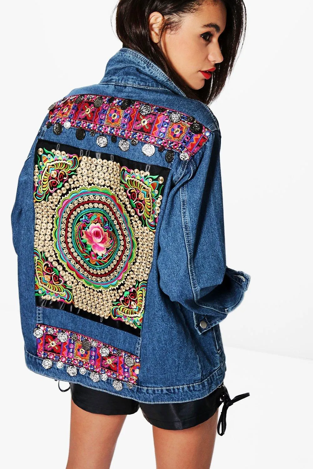 Embellished Denim Festival Jacket