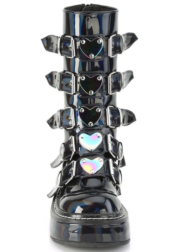 Emily 330 Hologram Heart Buckle Boot