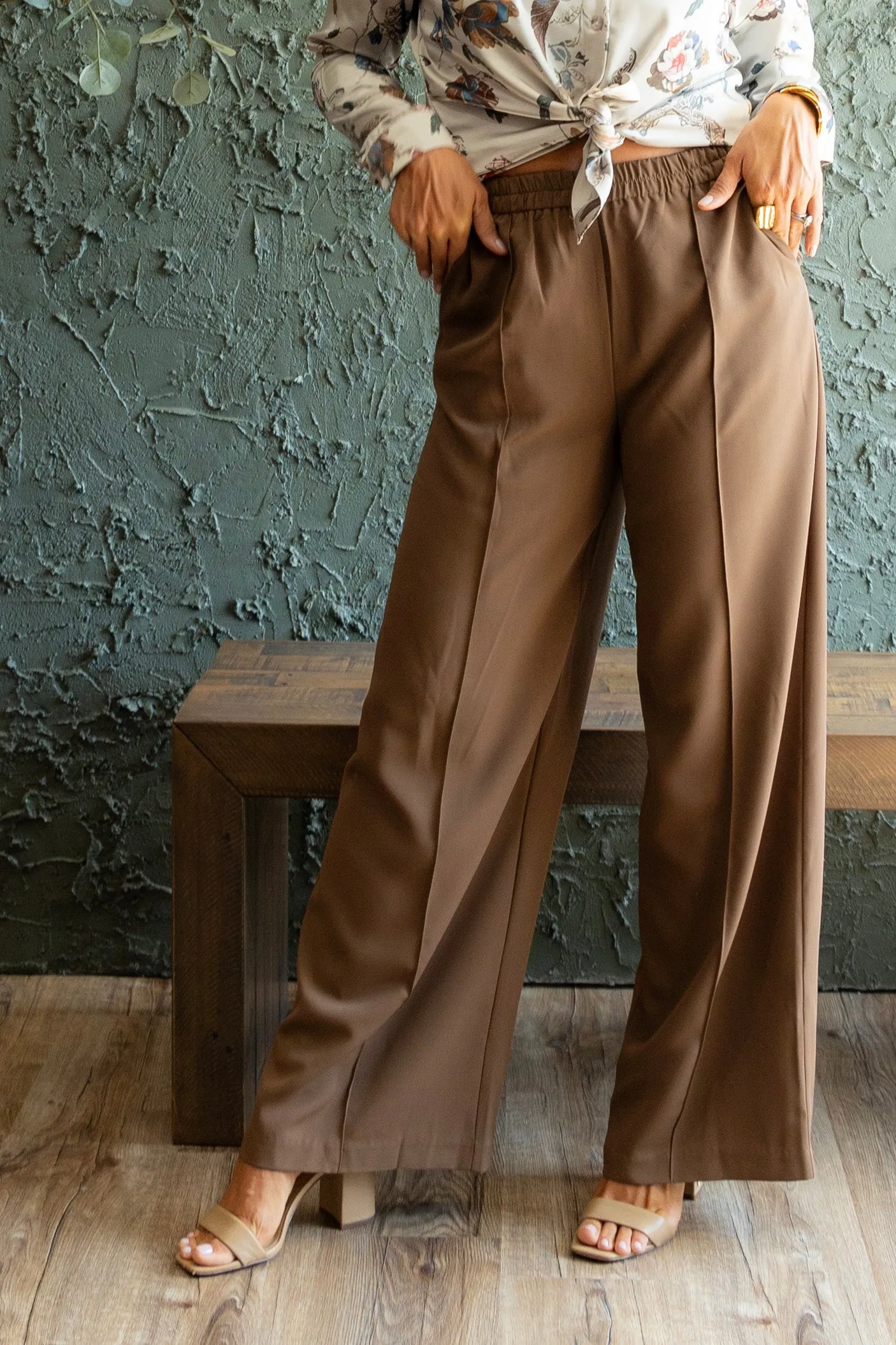 Espresso Wide Leg Pant - FINAL SALE