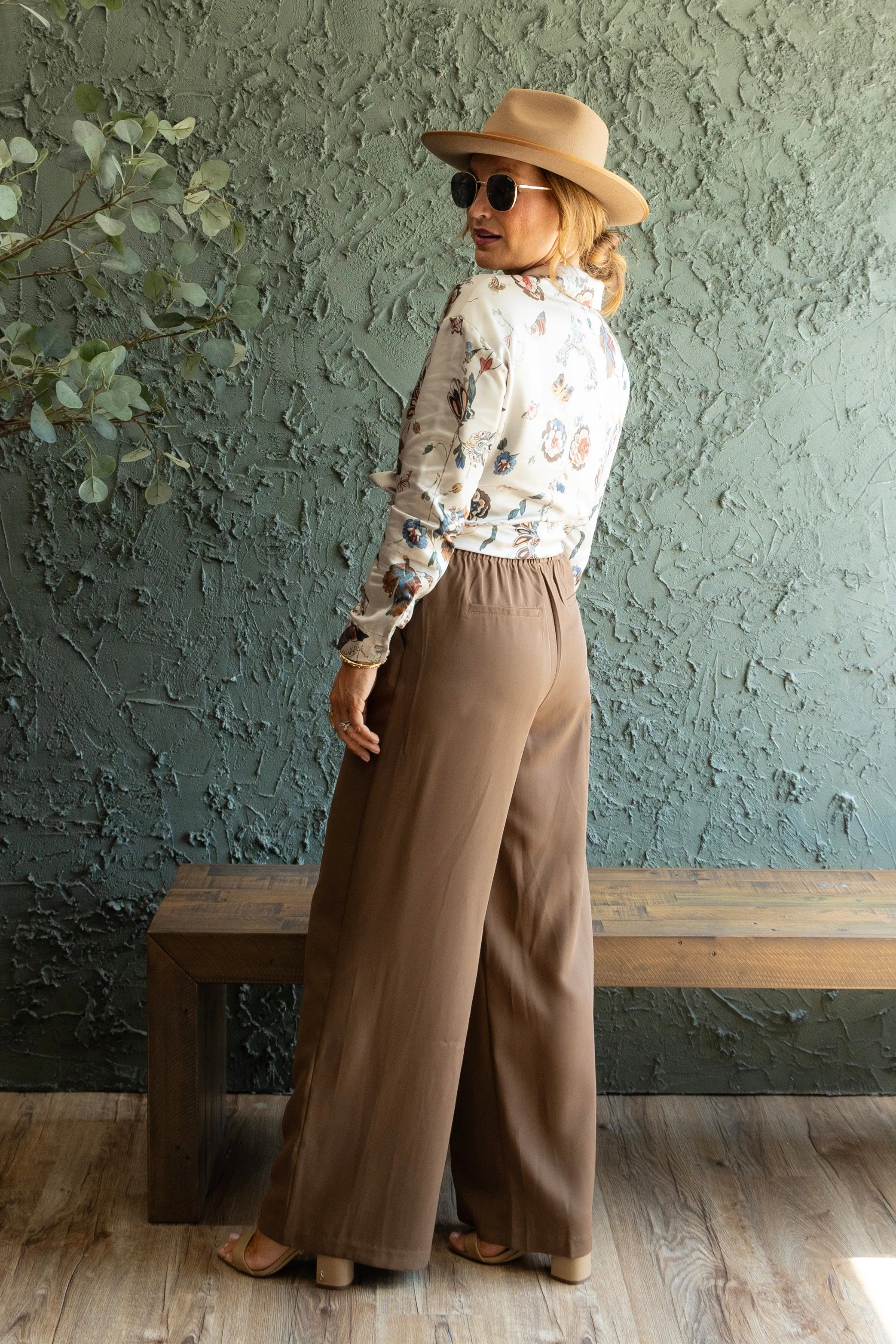 Espresso Wide Leg Pant - FINAL SALE