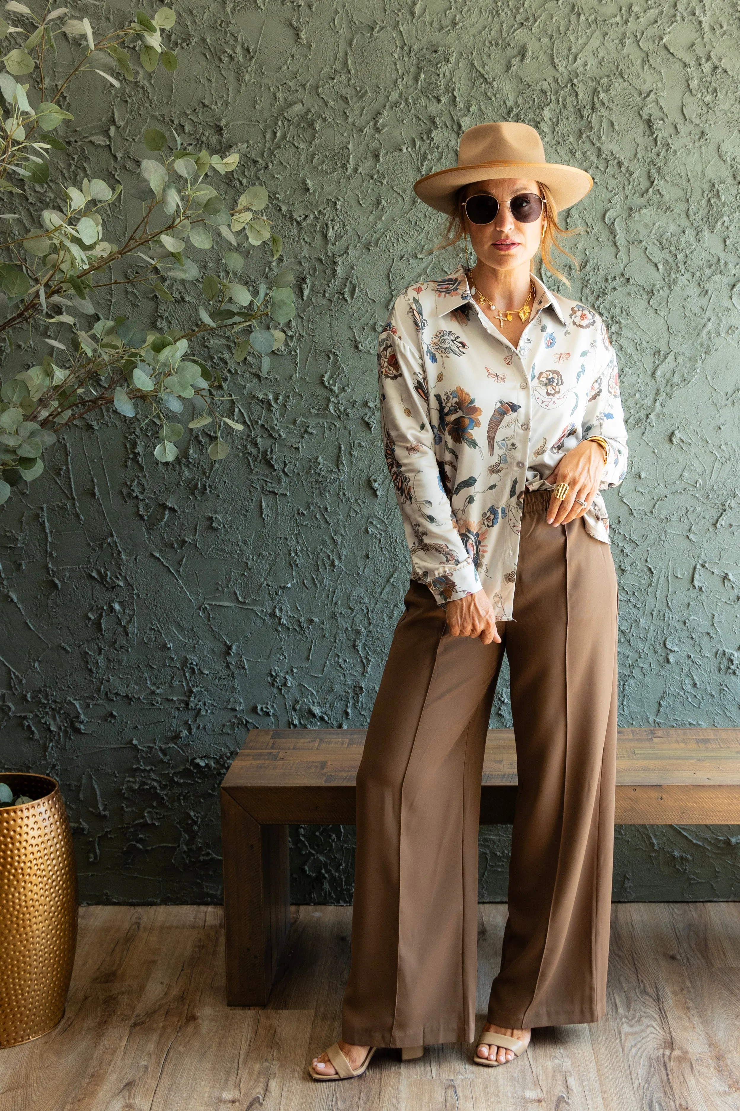 Espresso Wide Leg Pant - FINAL SALE