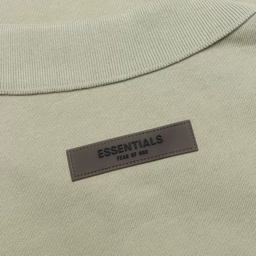 Essentials Kid's L/S Polo - Seafoam