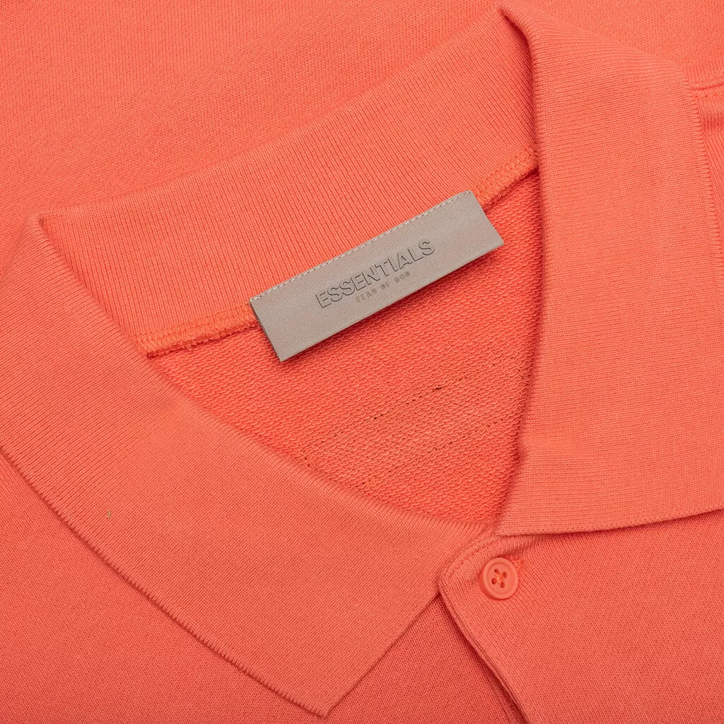 Essentials L/S Polo - Coral