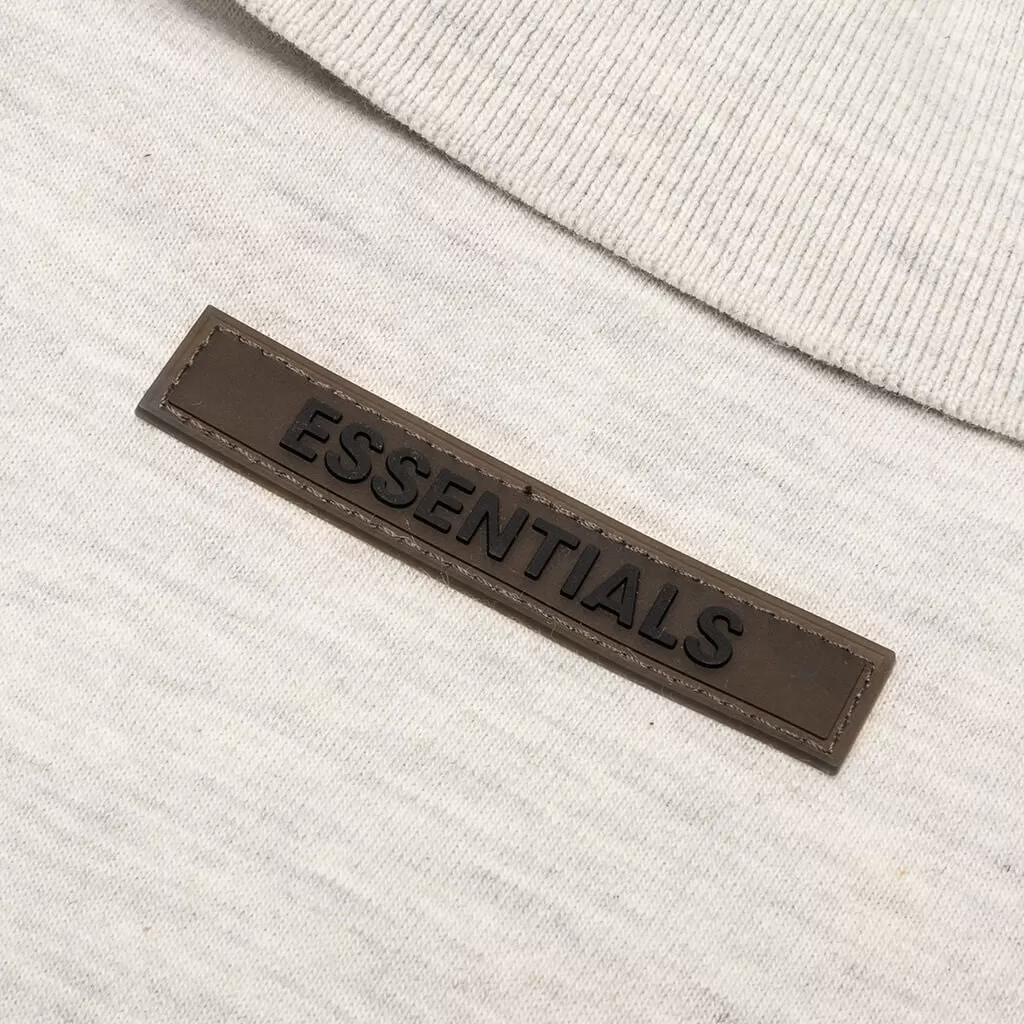 Essentials S/S Polo - Light Heather Oatmeal