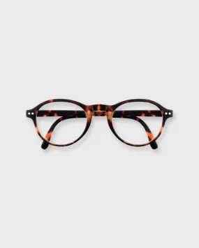 #F Folding Reading Glasses in Tortoise