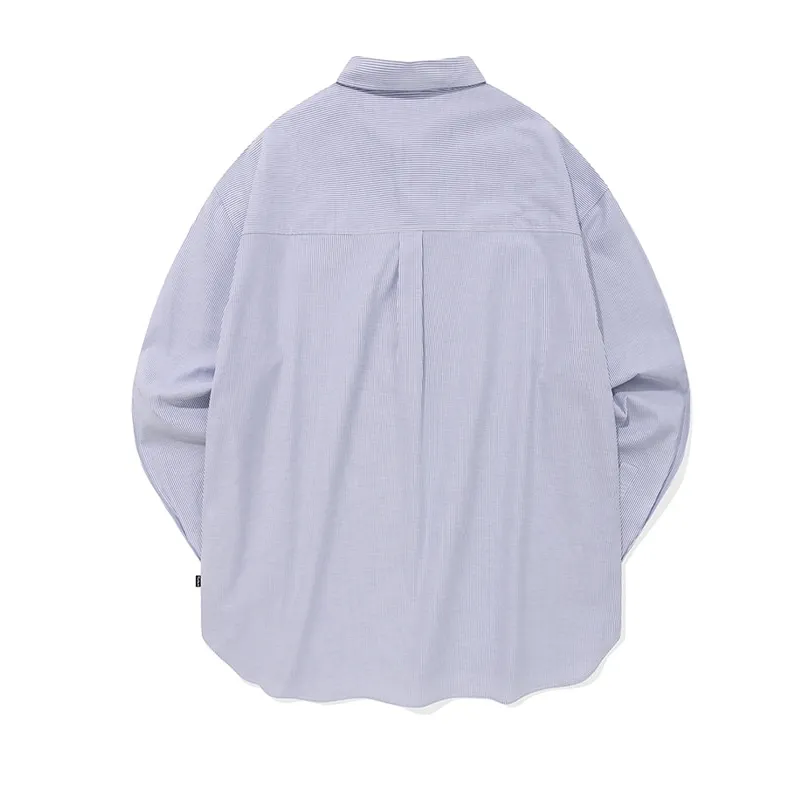 Fallett  |Unisex Street Style Long Sleeves Plain Cotton Logo Shirts