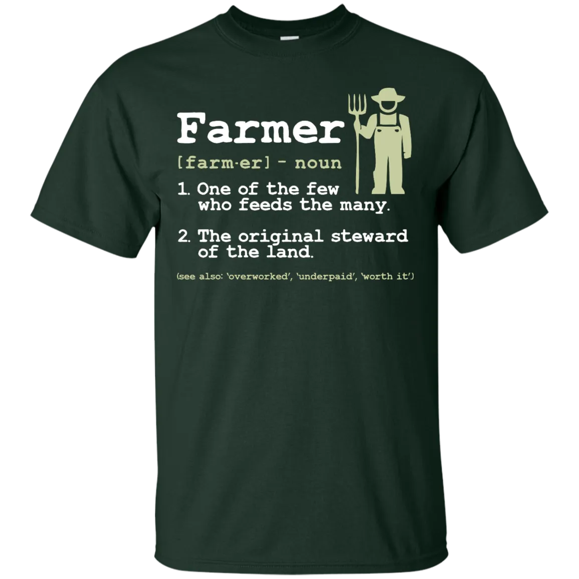 Farmer - Definition of a Farmer animals T Shirt & Hoodie