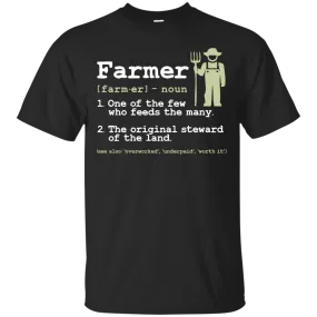 Farmer - Definition of a Farmer animals T Shirt & Hoodie