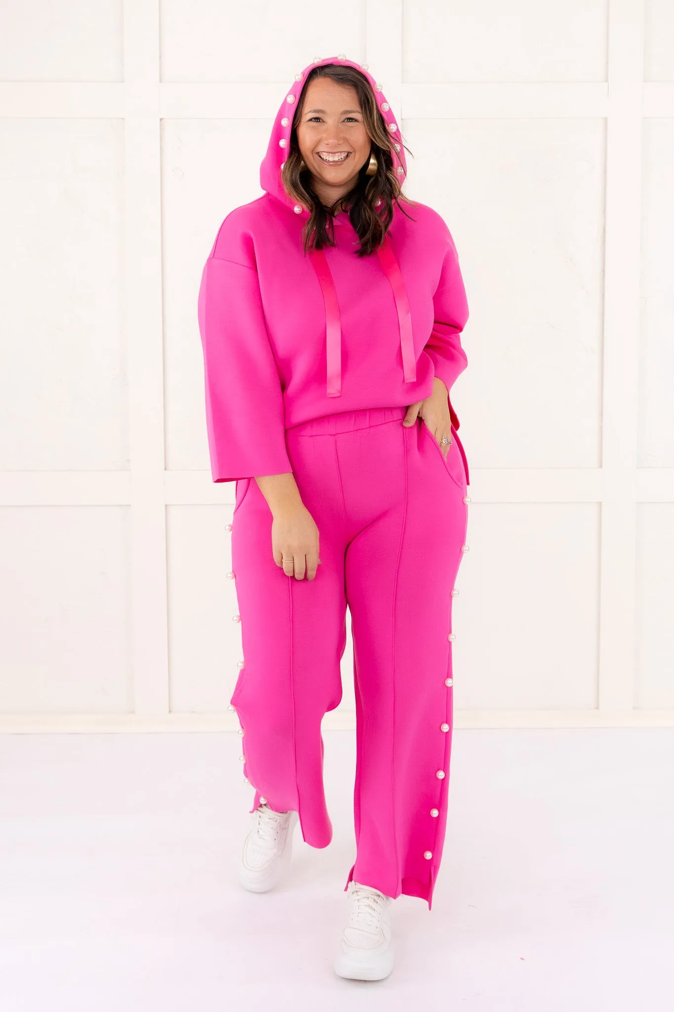 Farrah Pearl Pant - Fuchsia