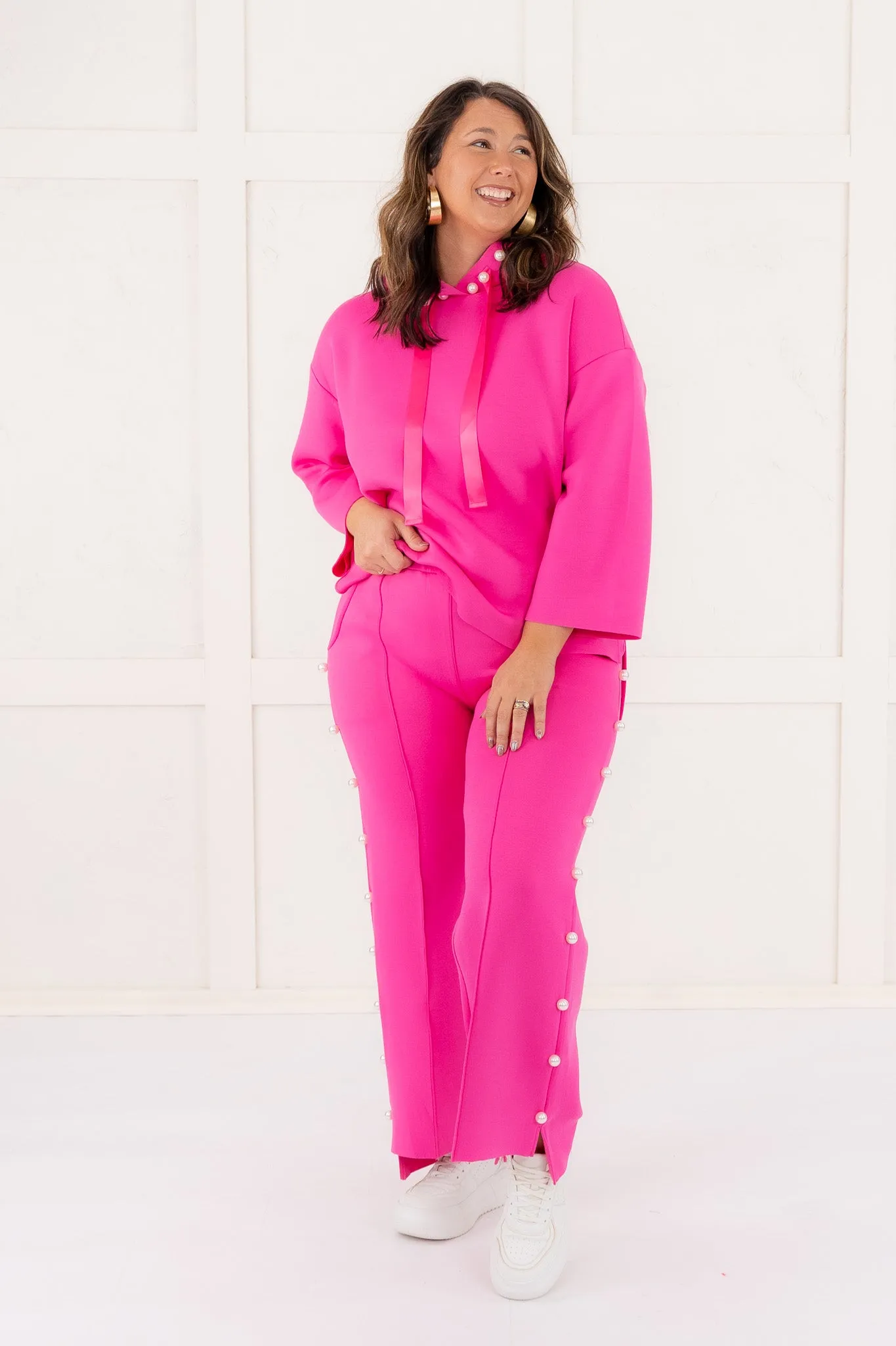 Farrah Pearl Pant - Fuchsia