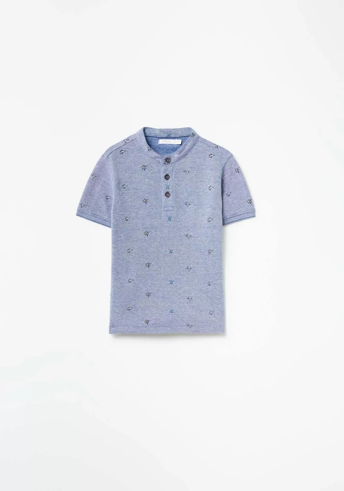 Fish Polo T-Shirt - Navy / Blue