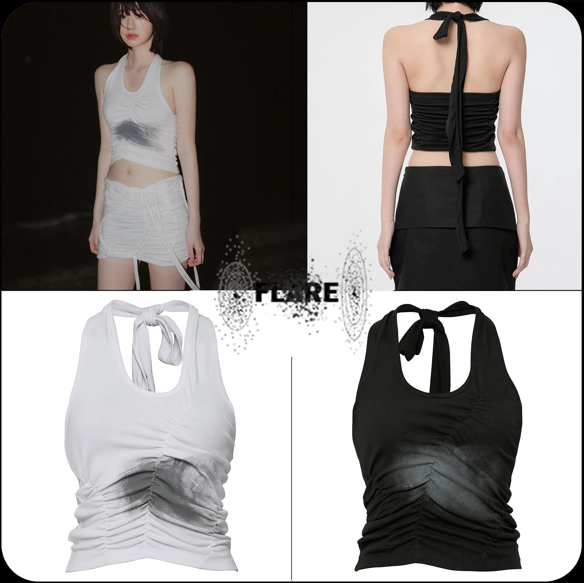 FLARE UP  |[FLARE UP]★24SS★ Vanish Halterneck Top (FL-124)