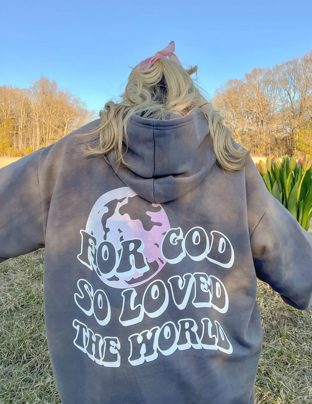 For God So Loved the World Grey Unisex Hoodie