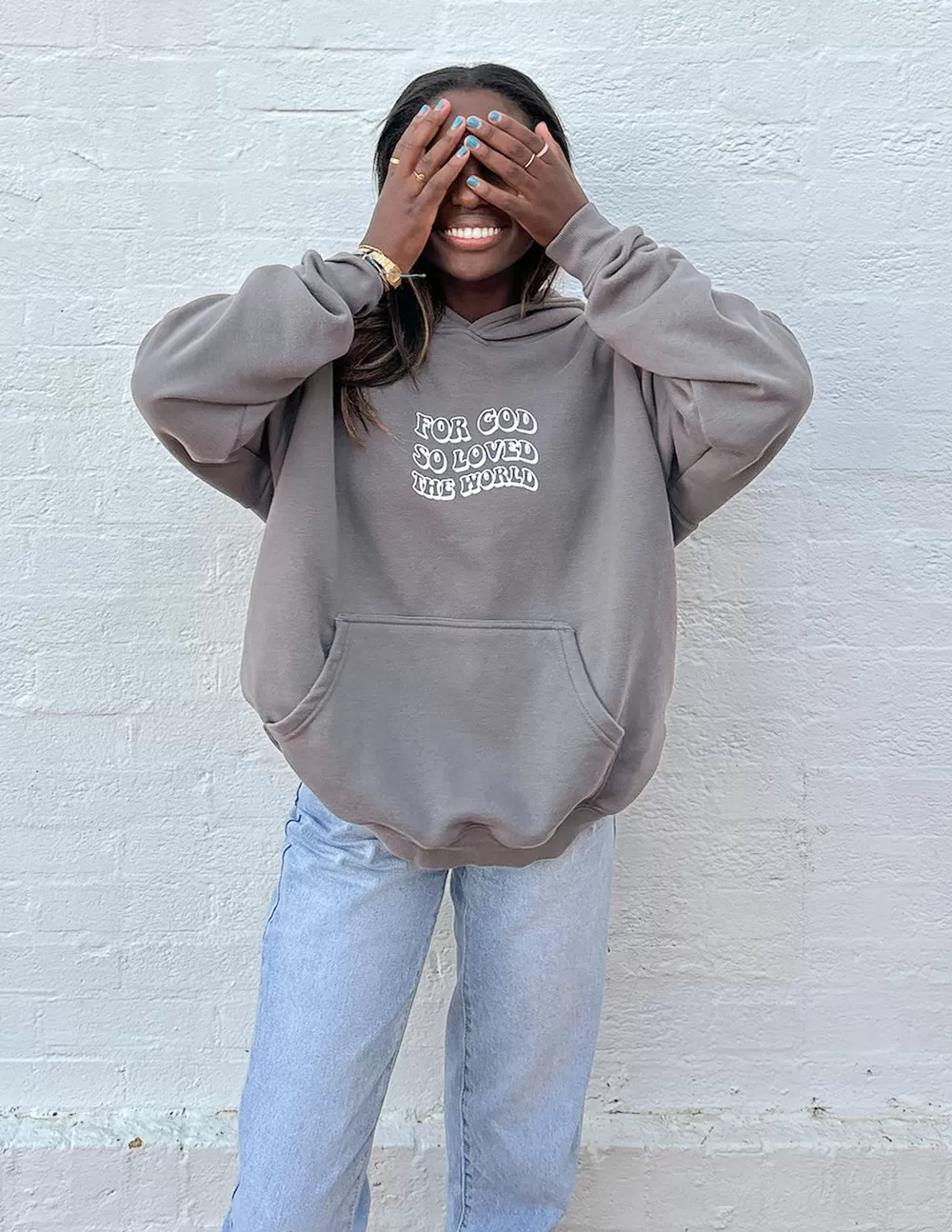 For God So Loved the World Grey Unisex Hoodie