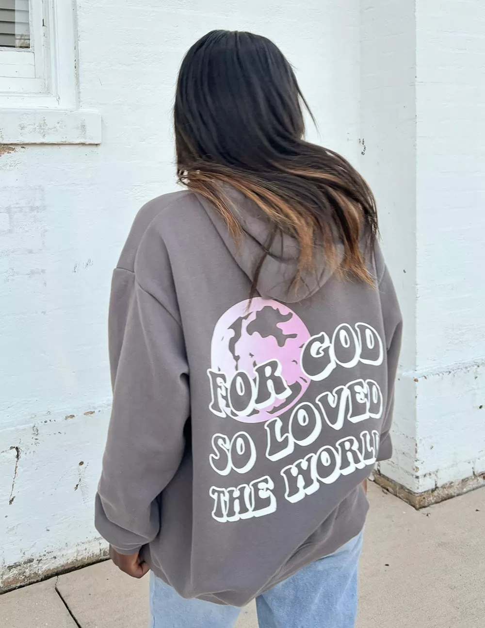 For God So Loved the World Grey Unisex Hoodie