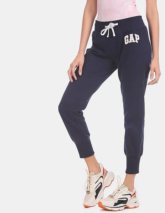 GAP Blue Drawstring Waist Logo Joggers