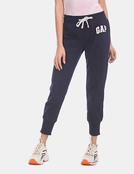 GAP Blue Drawstring Waist Logo Joggers