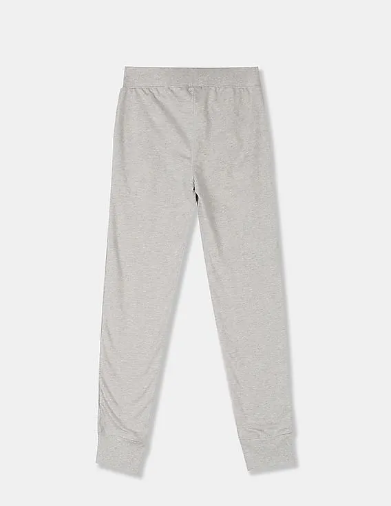 GAP Boys Grey Drawstring Waist Heritage Logo Joggers