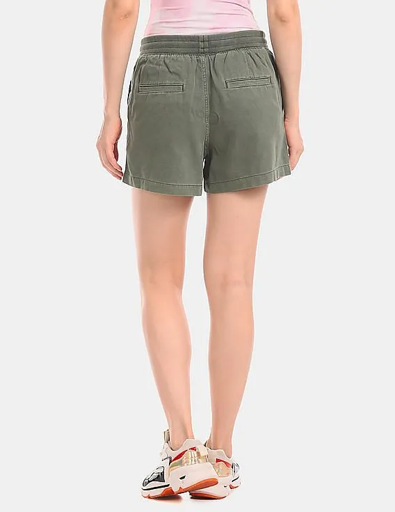 GAP Green Drawstring Waist Woven Pull On Shorts