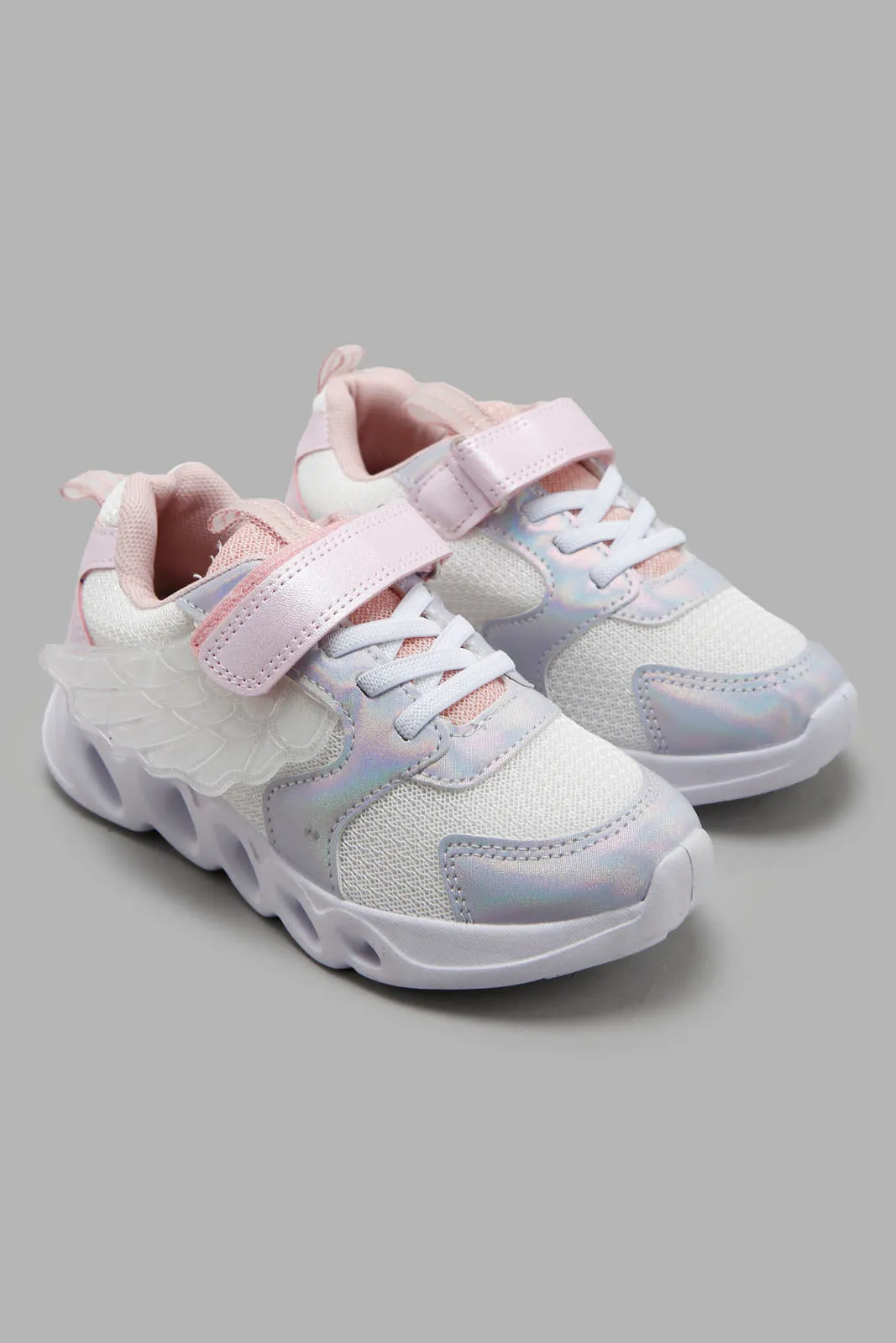 Girls Pink Angel Wings Sneaker