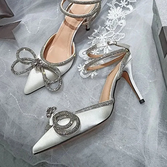 Giselle Bow Rhinestone Heel