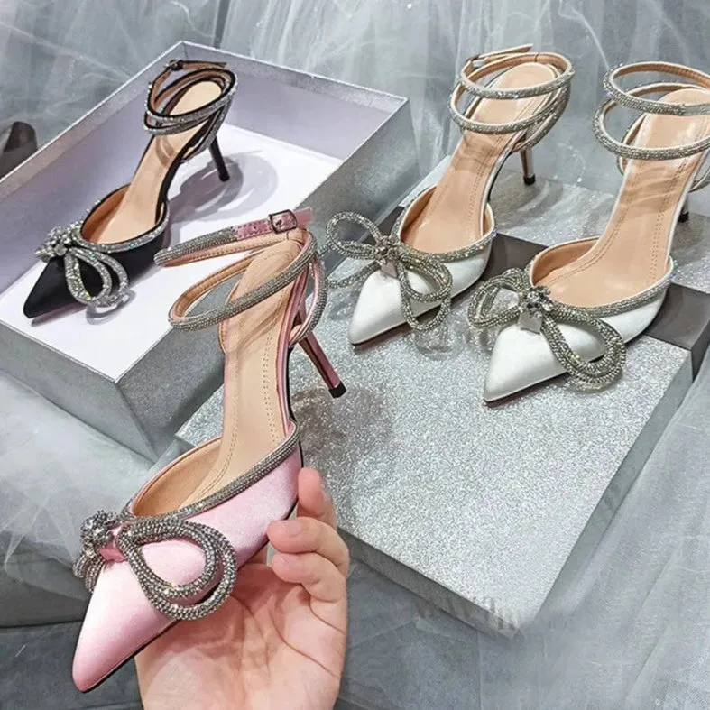 Giselle Bow Rhinestone Heel