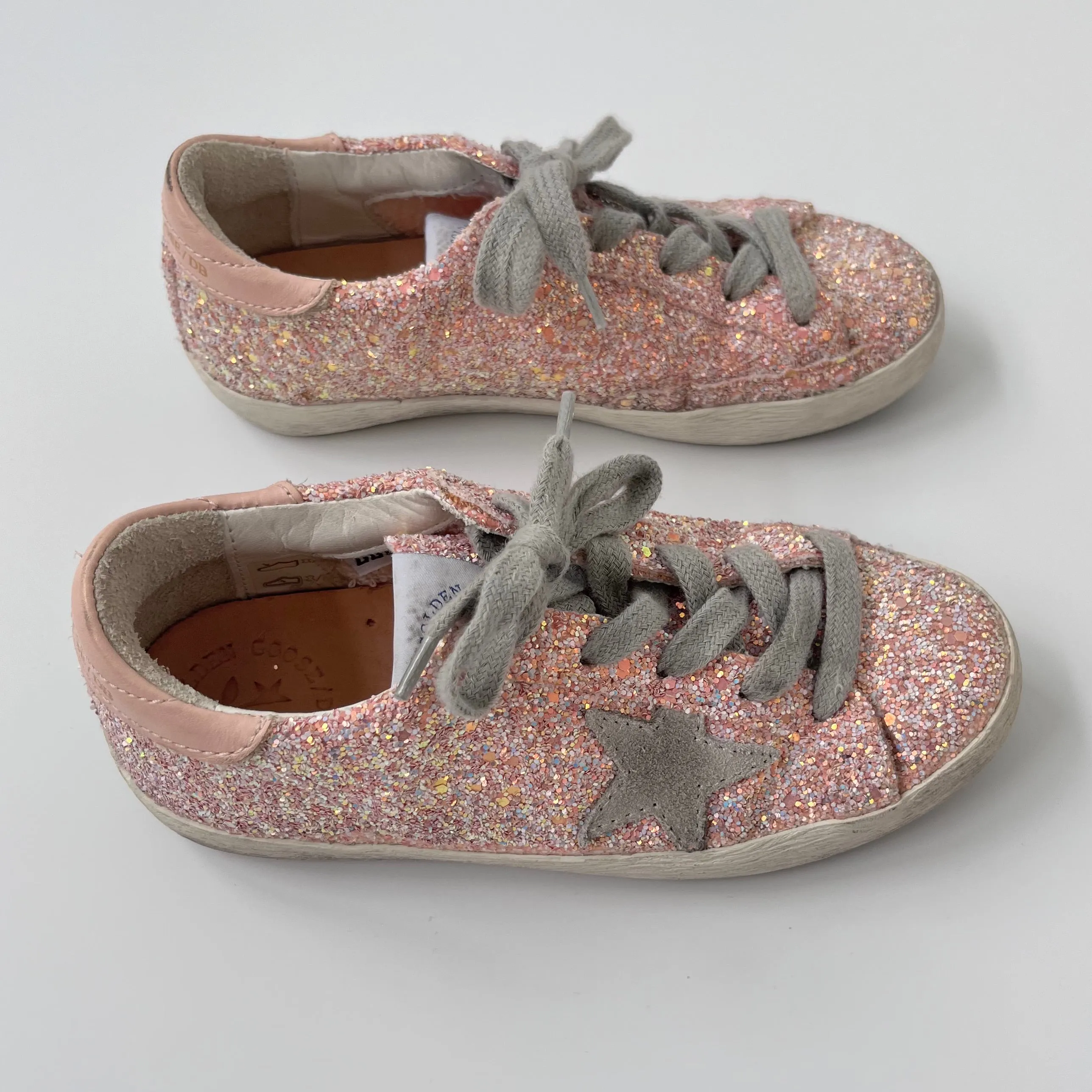 Golden Goose x Bonpoint Pink Glitter Sneakers: Size EU 33