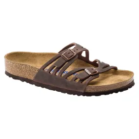 Granada Soft Footbed (Habana: Medium) Oiled Leather Two-Strap Sandal