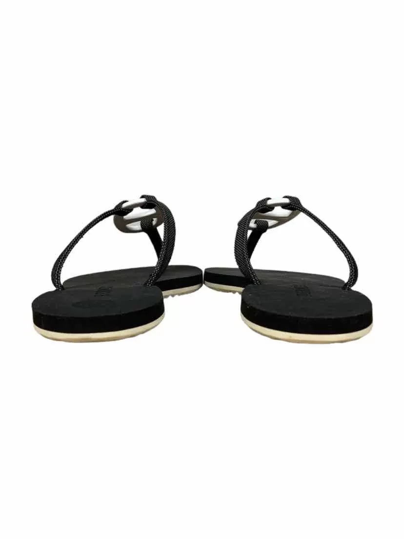 Hermes Size 6 Kala Nera Chaine D'Ancre Flip Flop Sandals