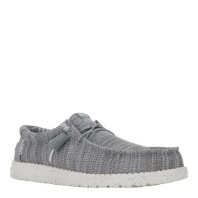 HEYDUDE  MENS WALLY KNIT SLIP ON SNEAKER