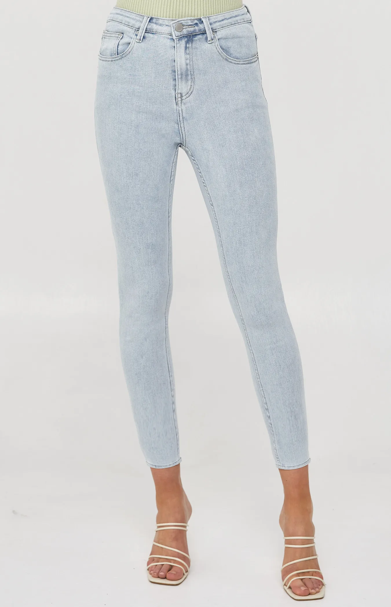 High Waisted Washed Look Denim (SDM102)