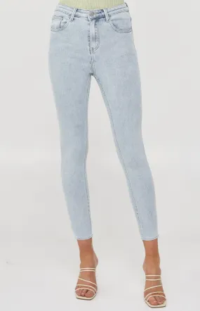 High Waisted Washed Look Denim (SDM102)