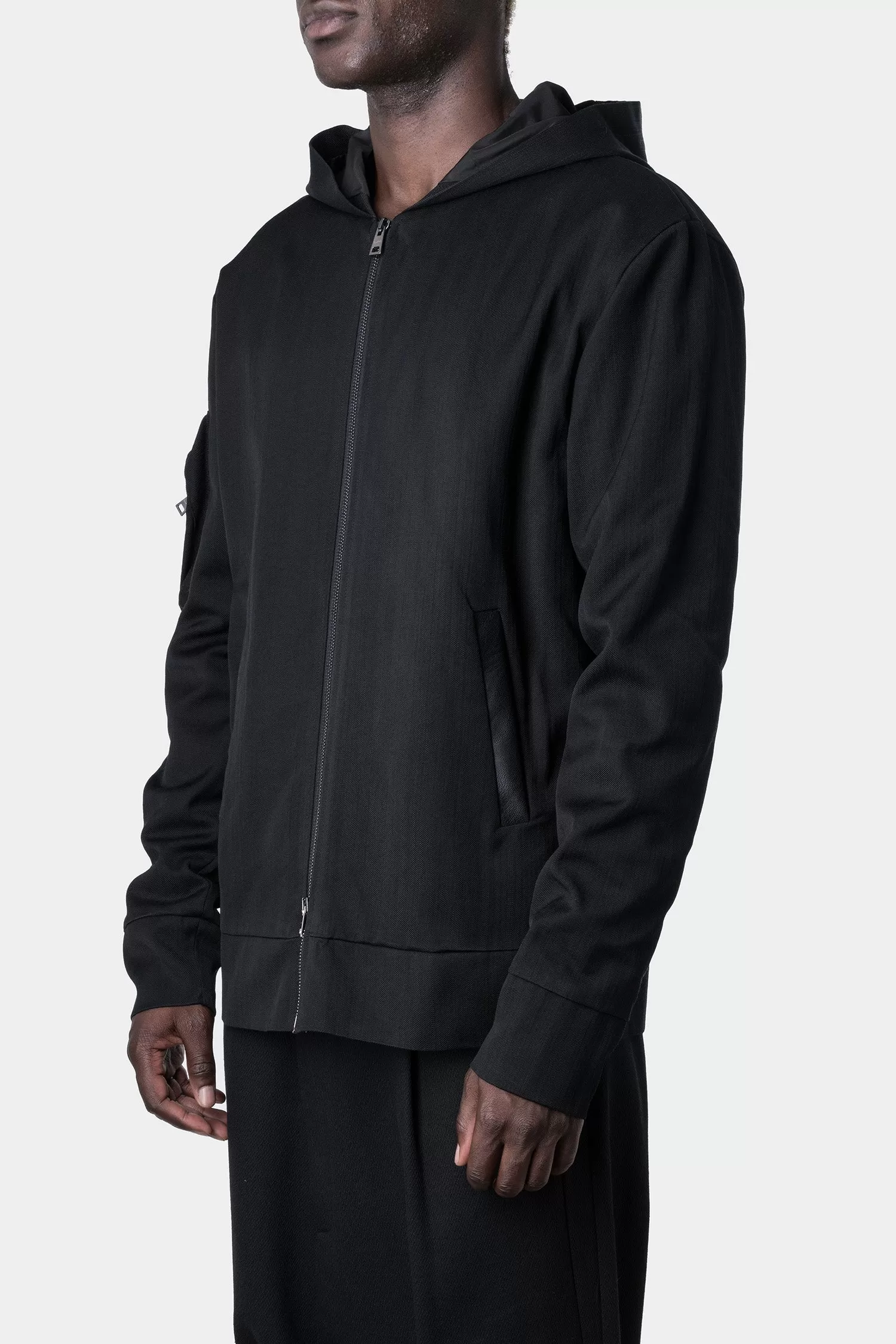 Hooded zip jacket