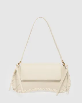 Ivory Pia Curved Shoulder Bag