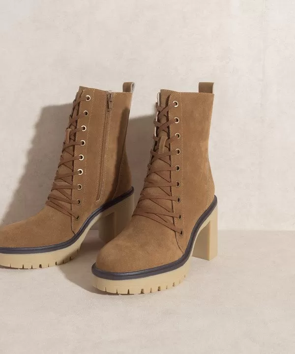 Jenna Platform Military Boots