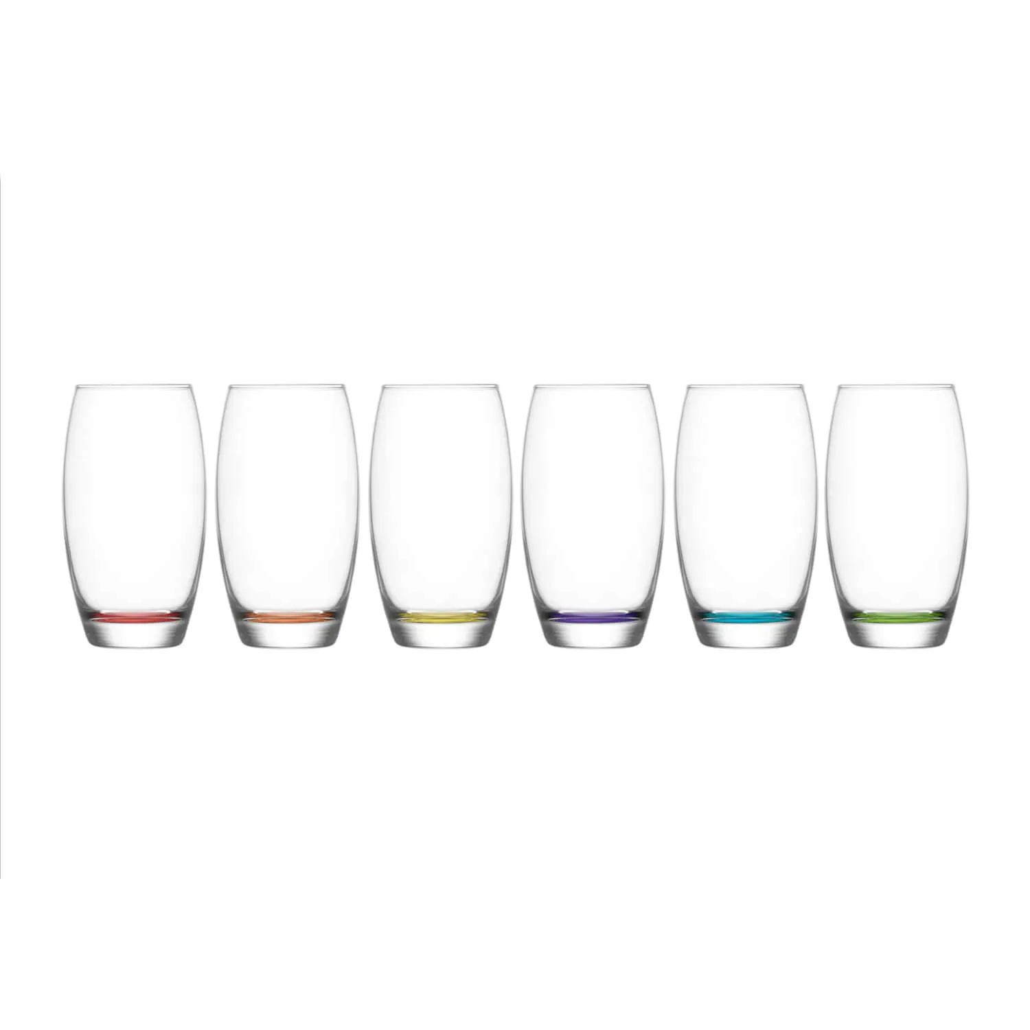 Jewel Collection - Set of 6 Highball Glasses