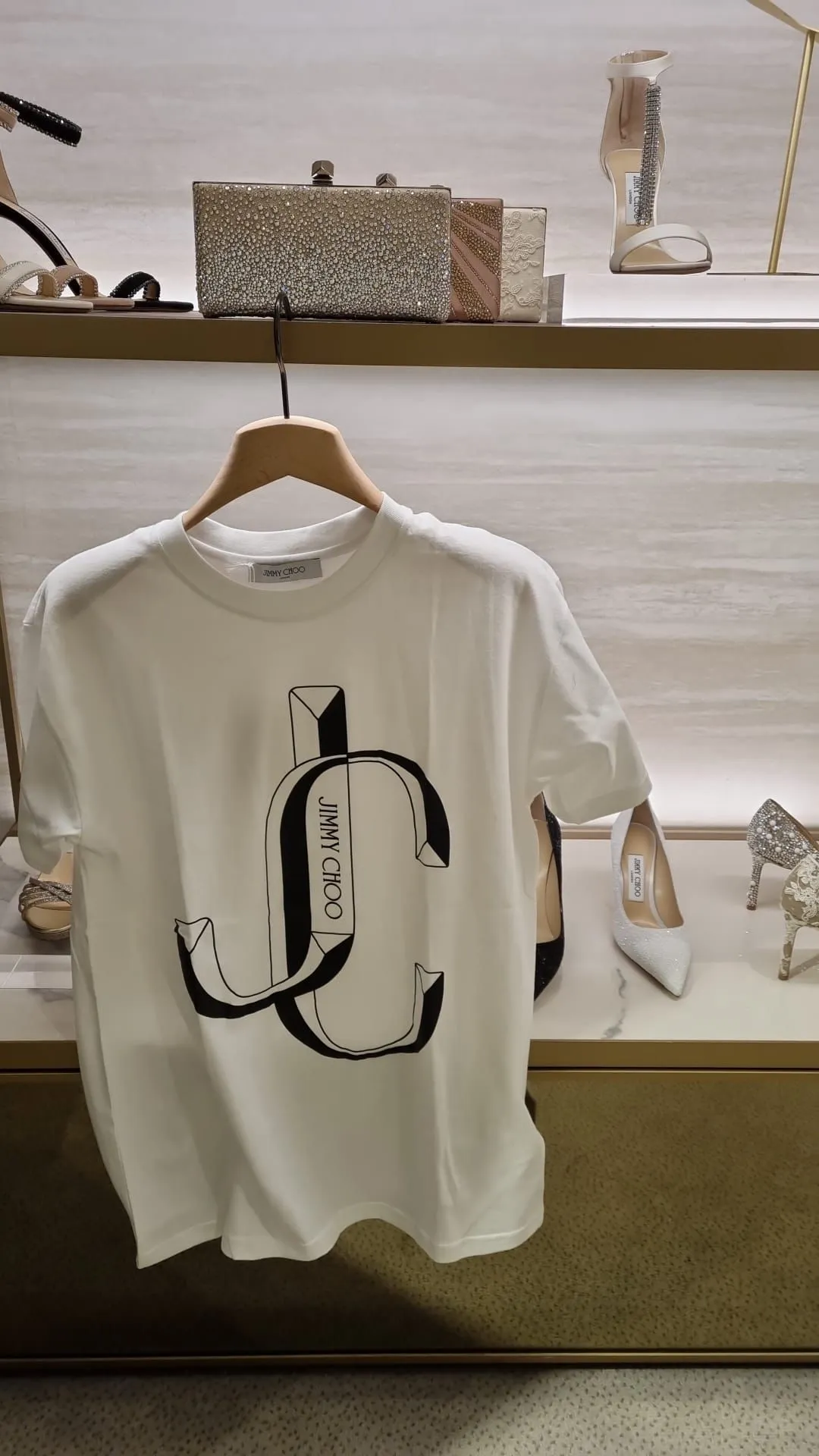 Jimmy Choo  |Unisex Street Style Logo T-Shirts