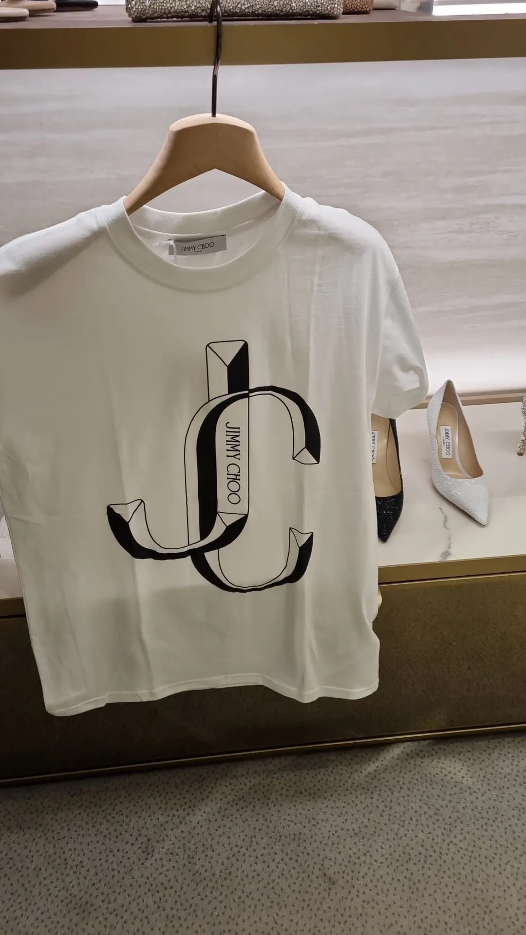 Jimmy Choo  |Unisex Street Style Logo T-Shirts