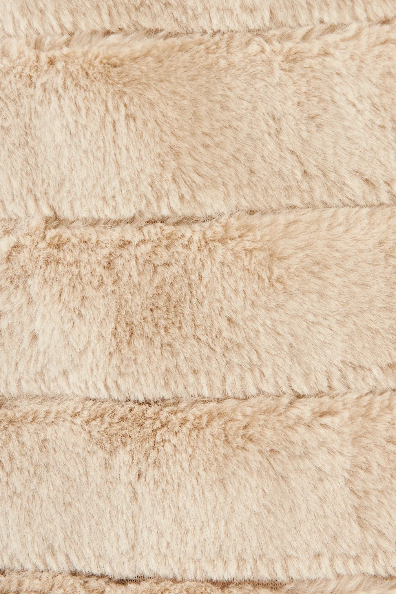 Josette Faux Fur Coat In Beige