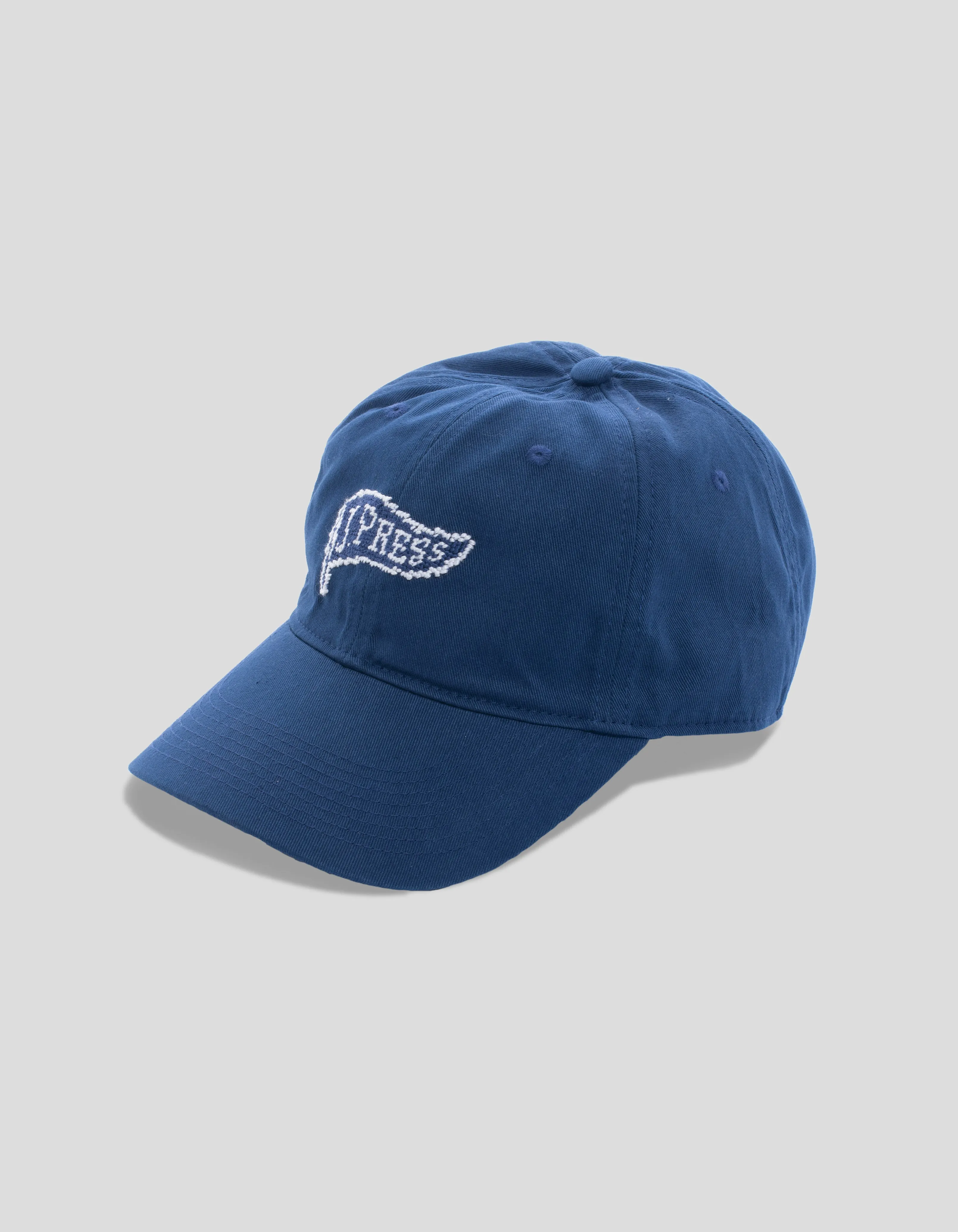 J.PRESS PENNANT NEEDLEPOINT HAT - NAVY