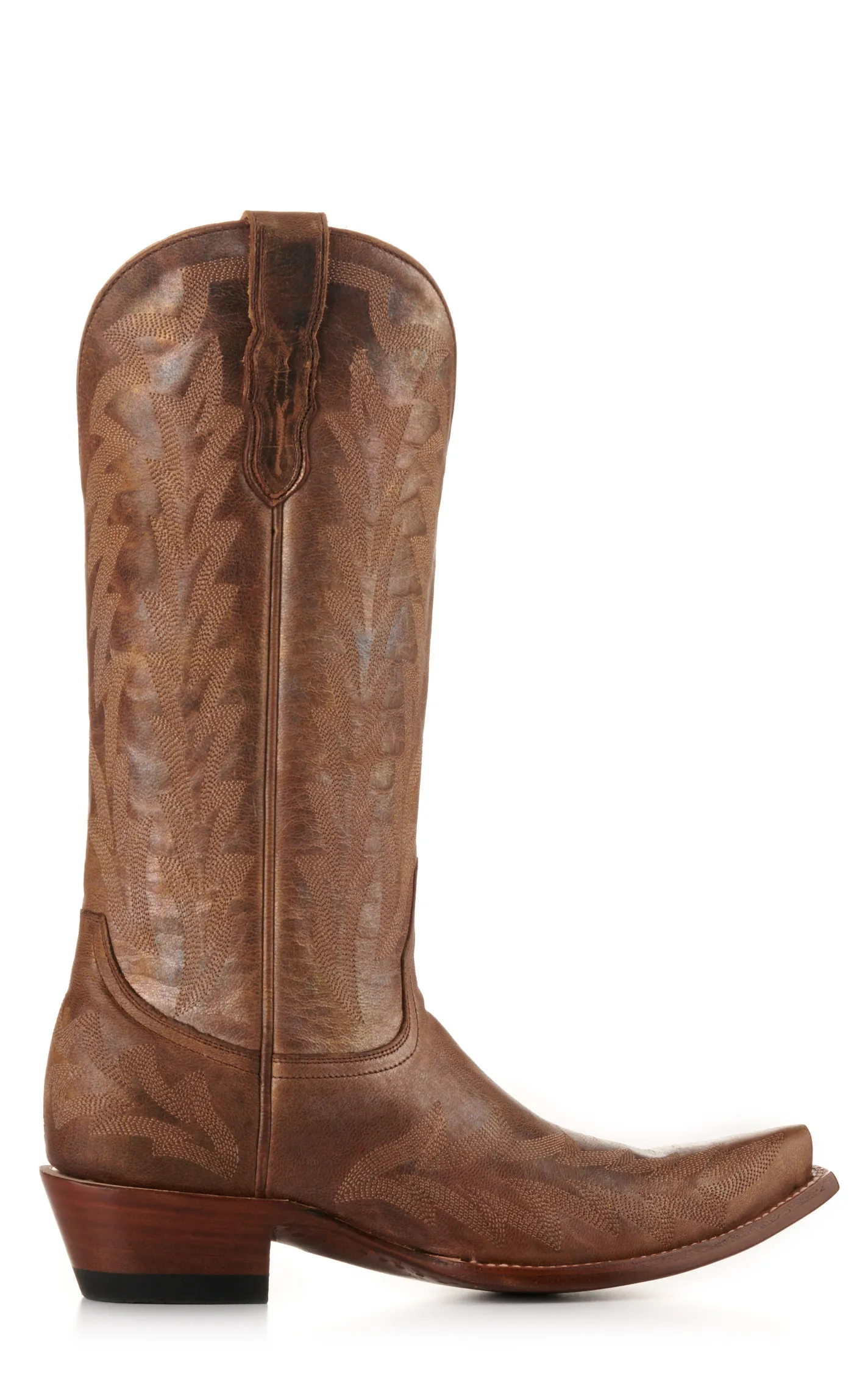 JRC & Sons Women's McClain Snip Toe Cowboy Boot in Metallic Petrol